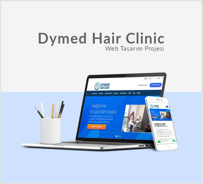 dymed hair clinic web tasarim